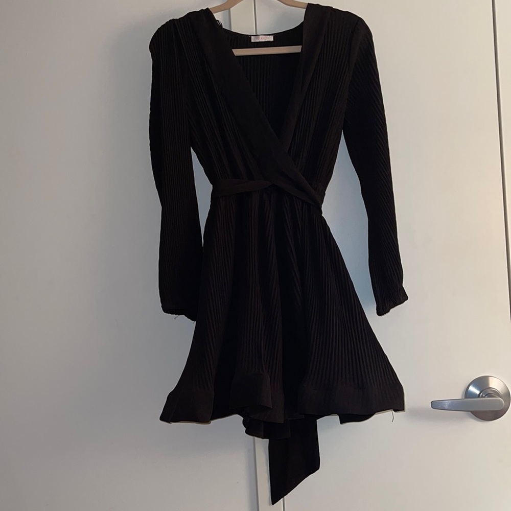 Black Flare Mini dress by Touch Dolls Boutique